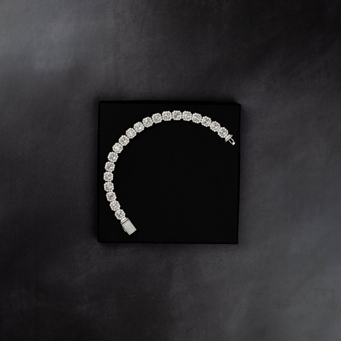 10mm Clustered Tennis Bracelet