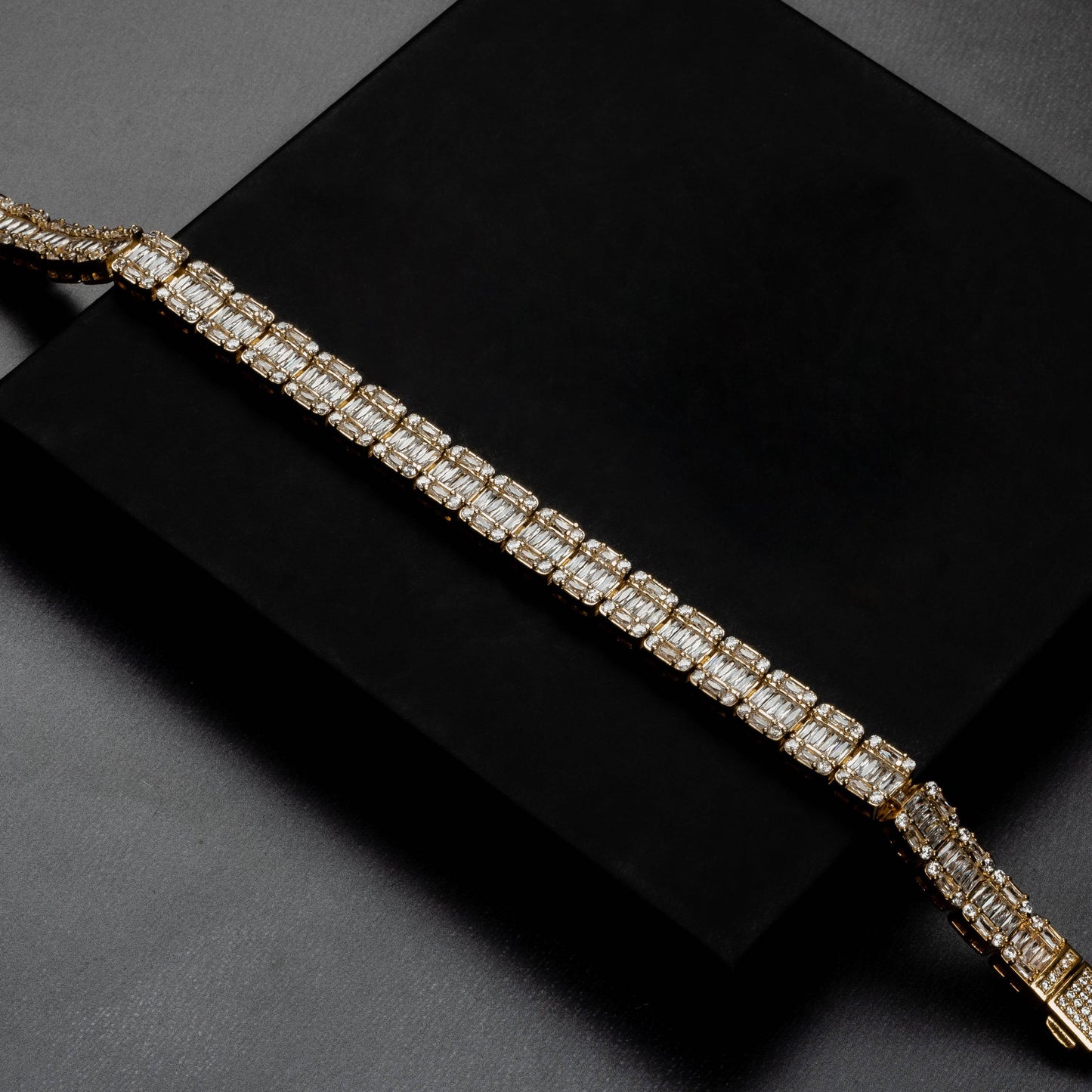 ICERIME 14mm Baguette Bracelet