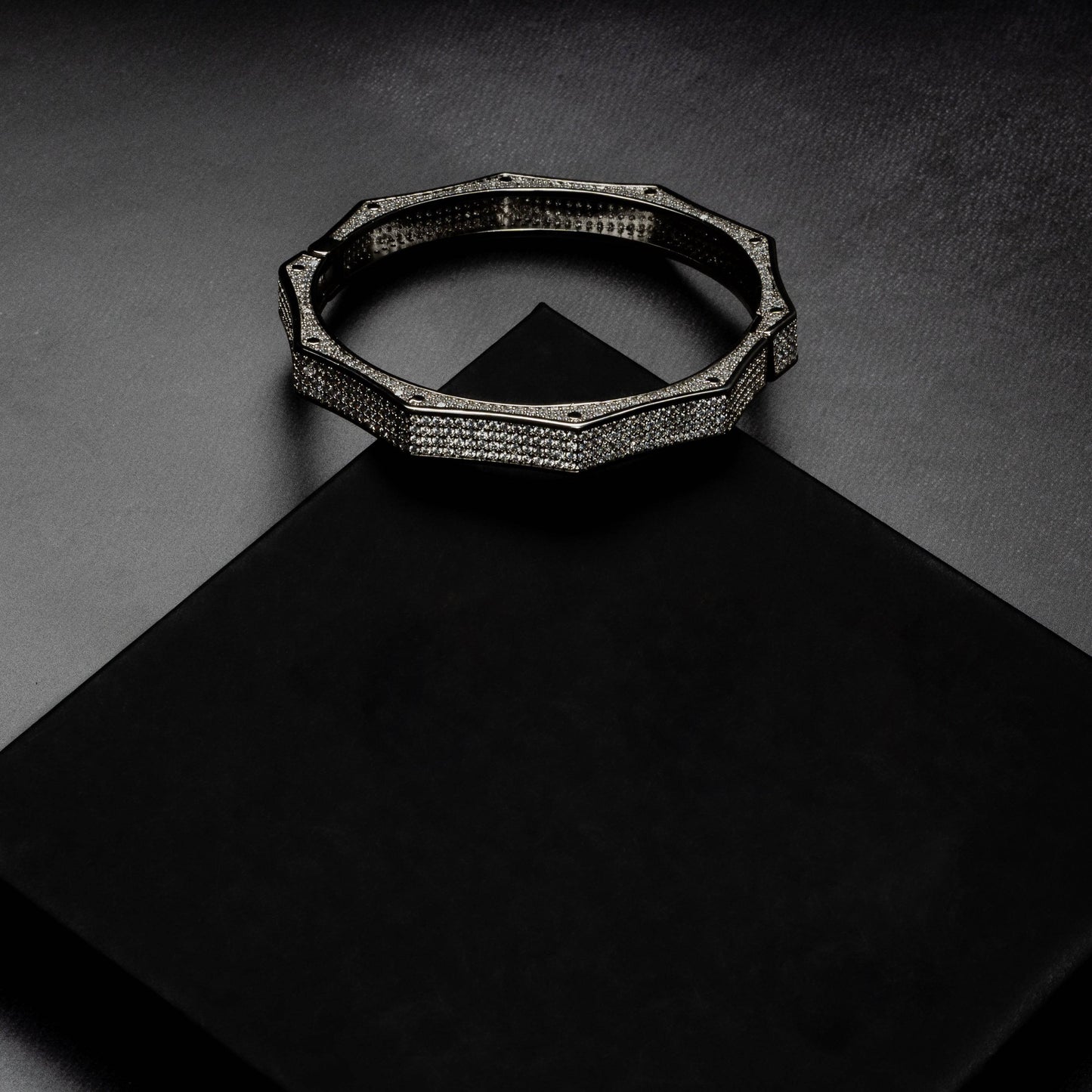 8mm Polygon Bangle Bracelet