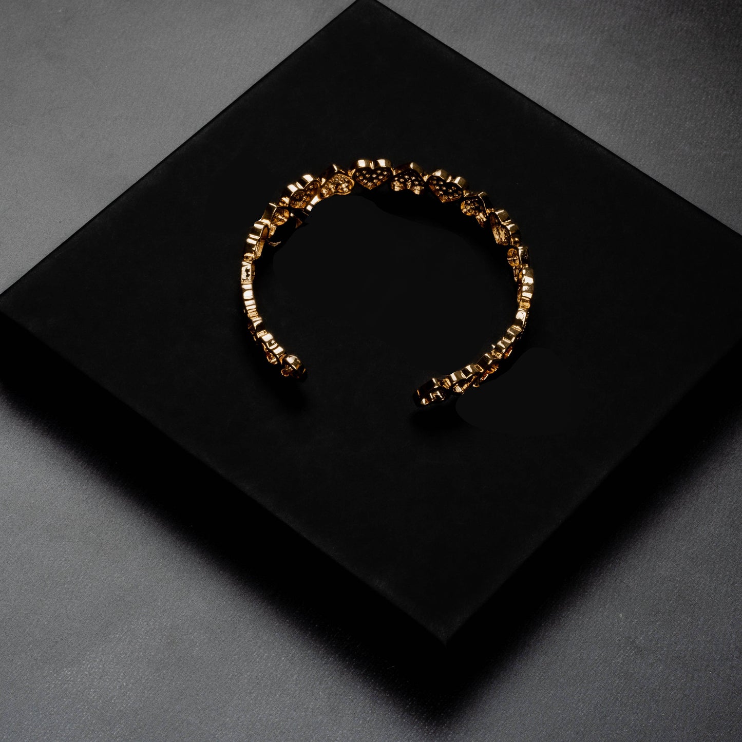 8mm Heart Bangle Bracelet