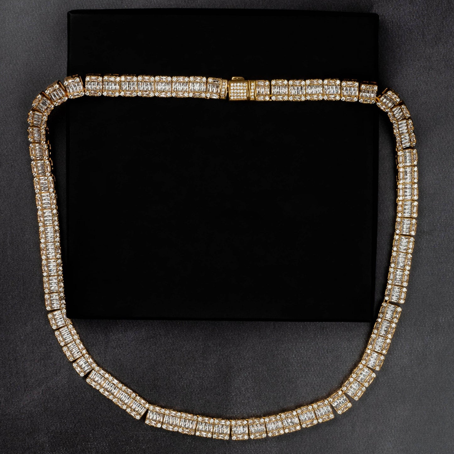 9mm Square Baguette Chain