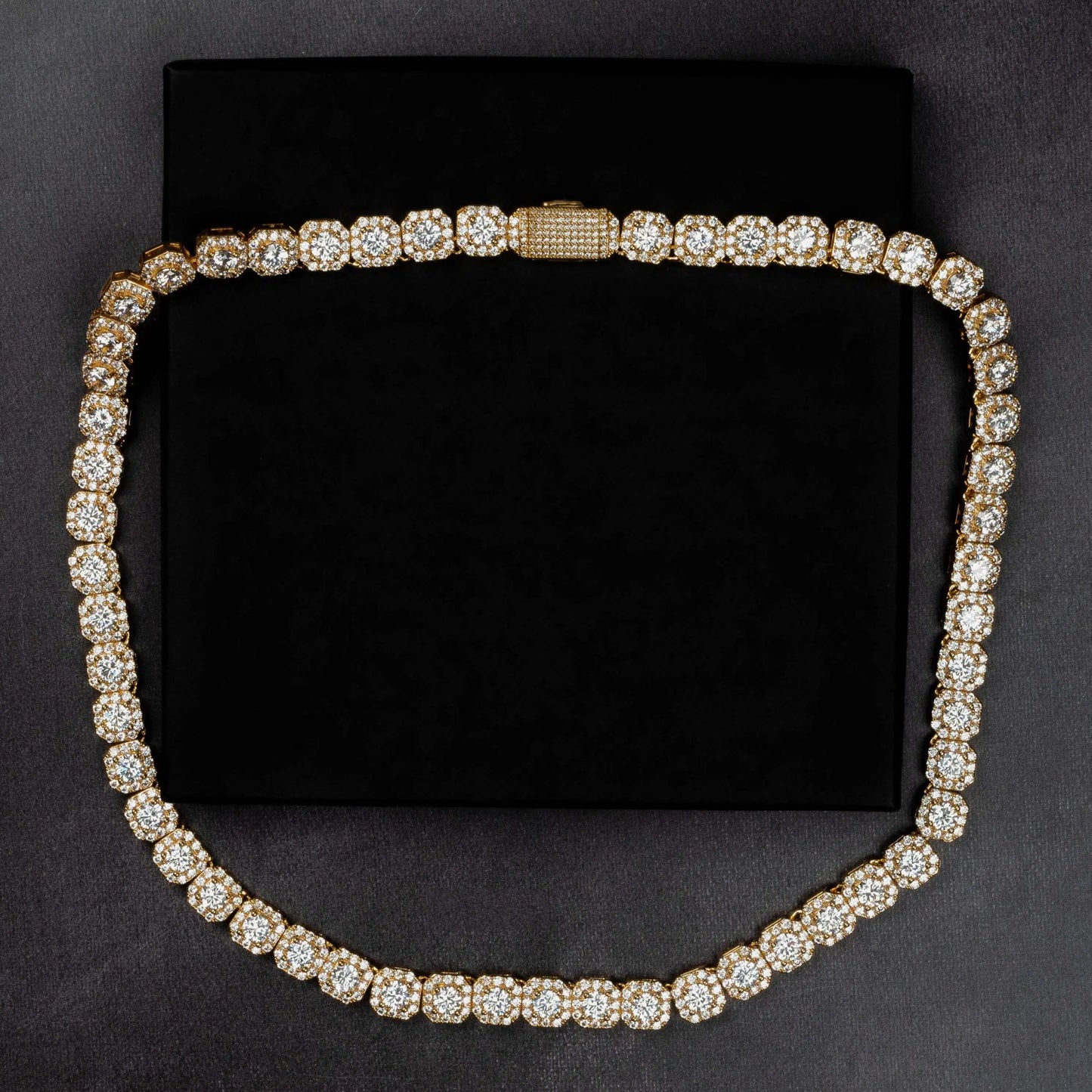 10mm Clustered Tennis Chain