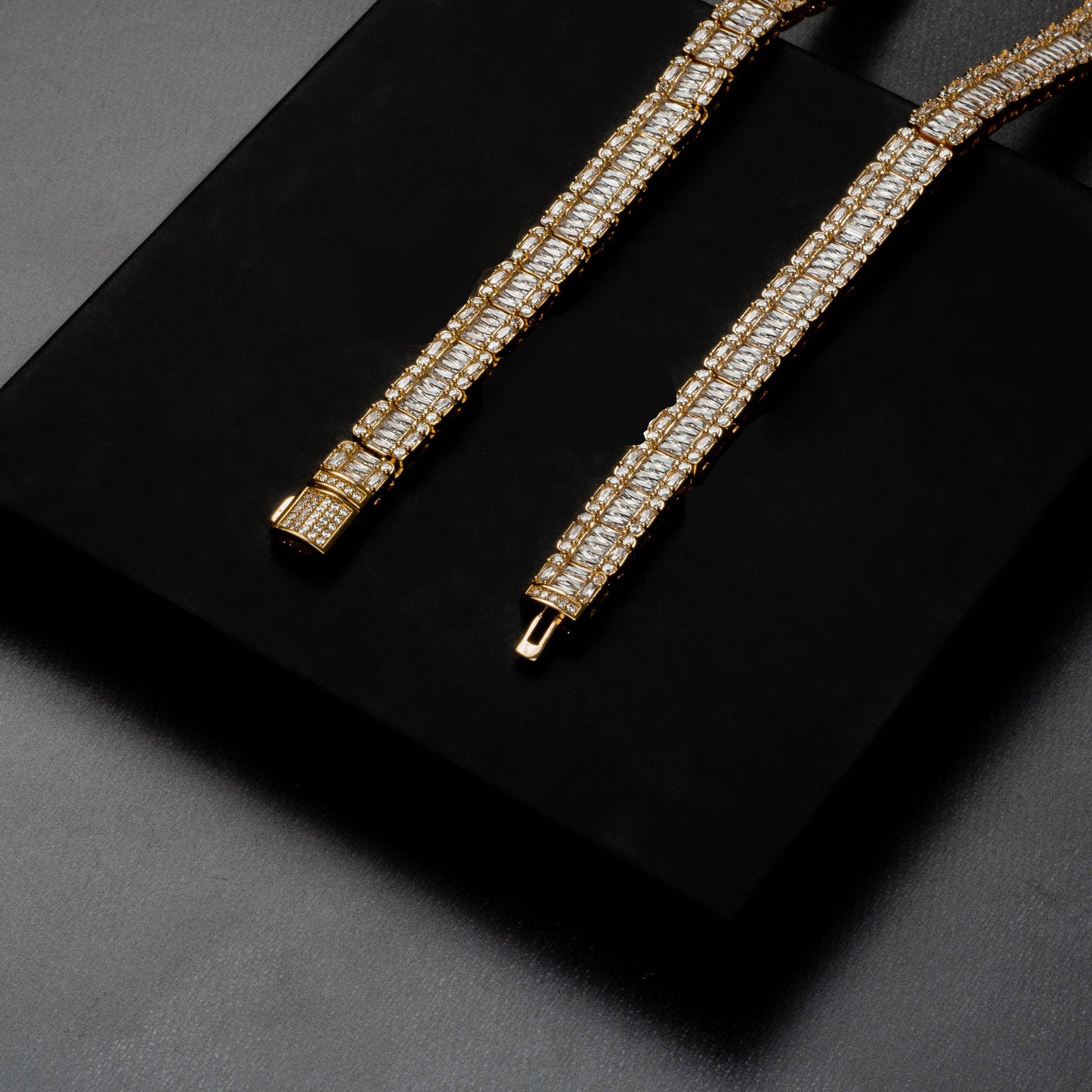 9mm Square Baguette Chain
