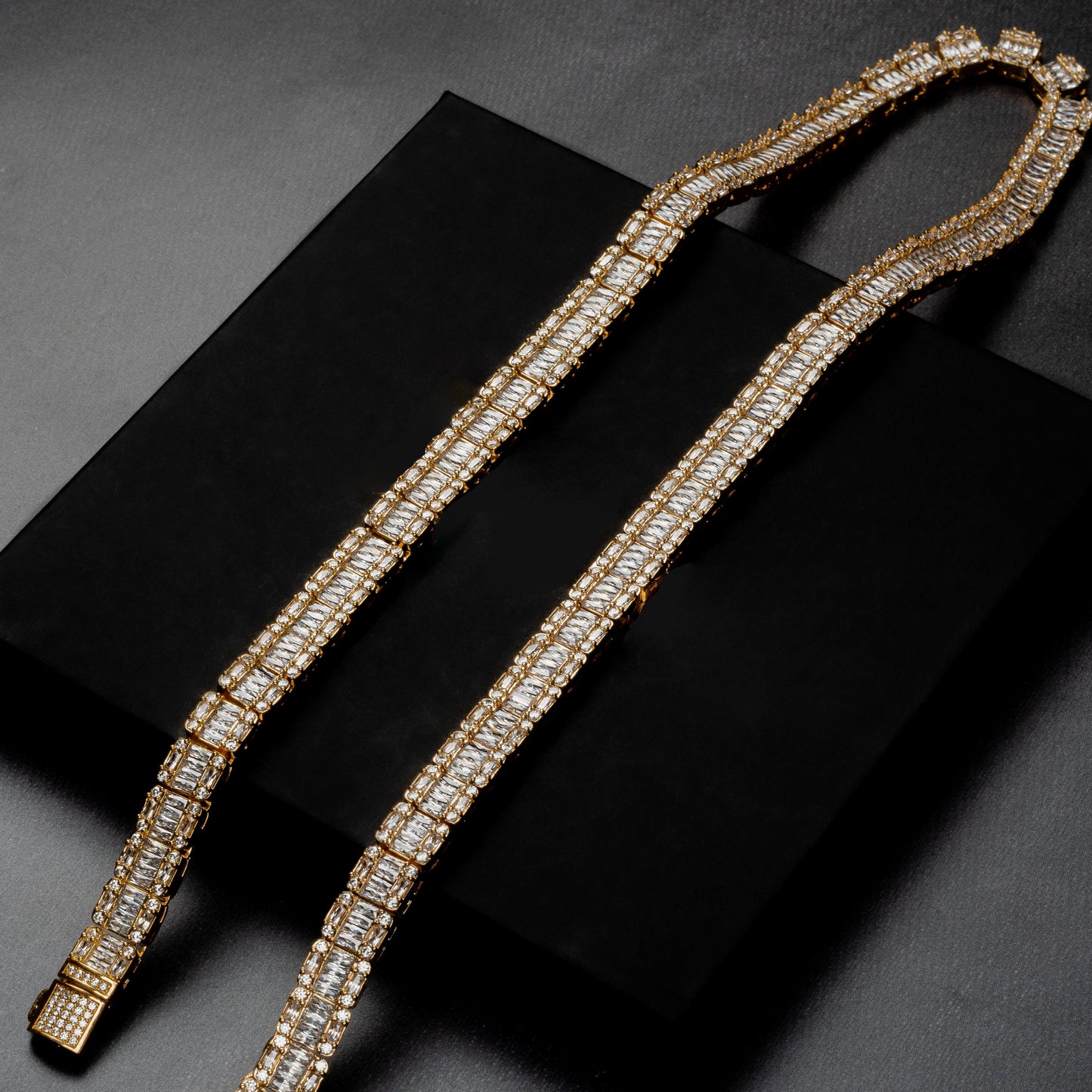 9mm Square Baguette Chain