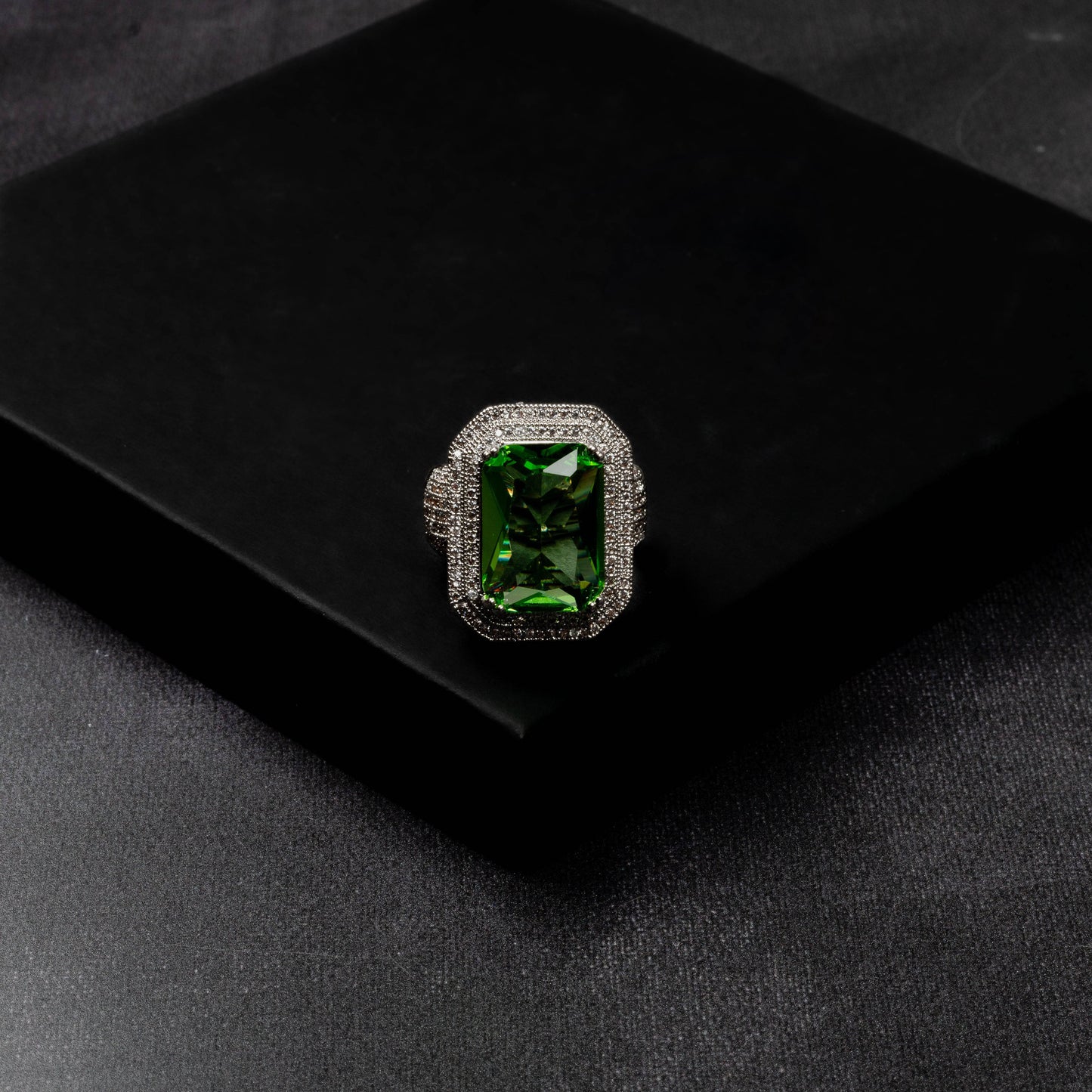Iced Out Ruby Ring