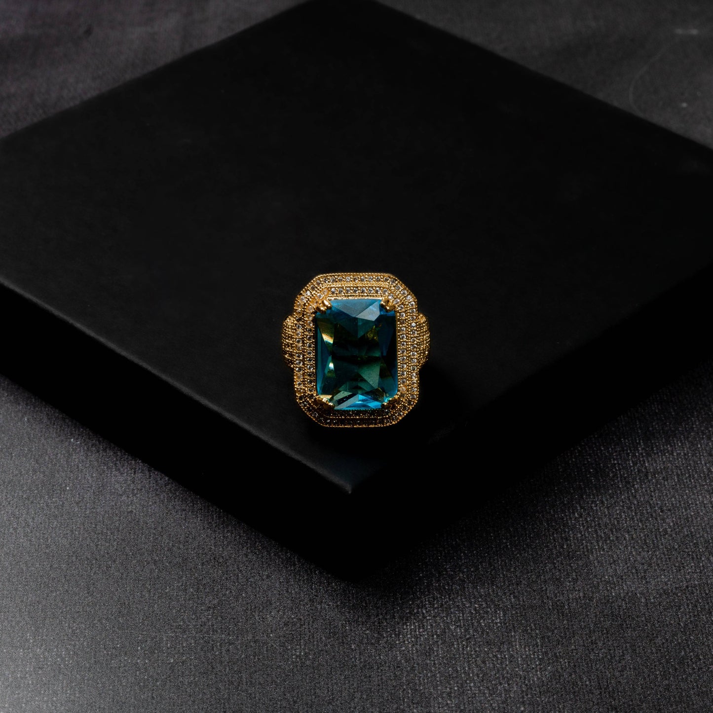 Iced Out Ruby Ring
