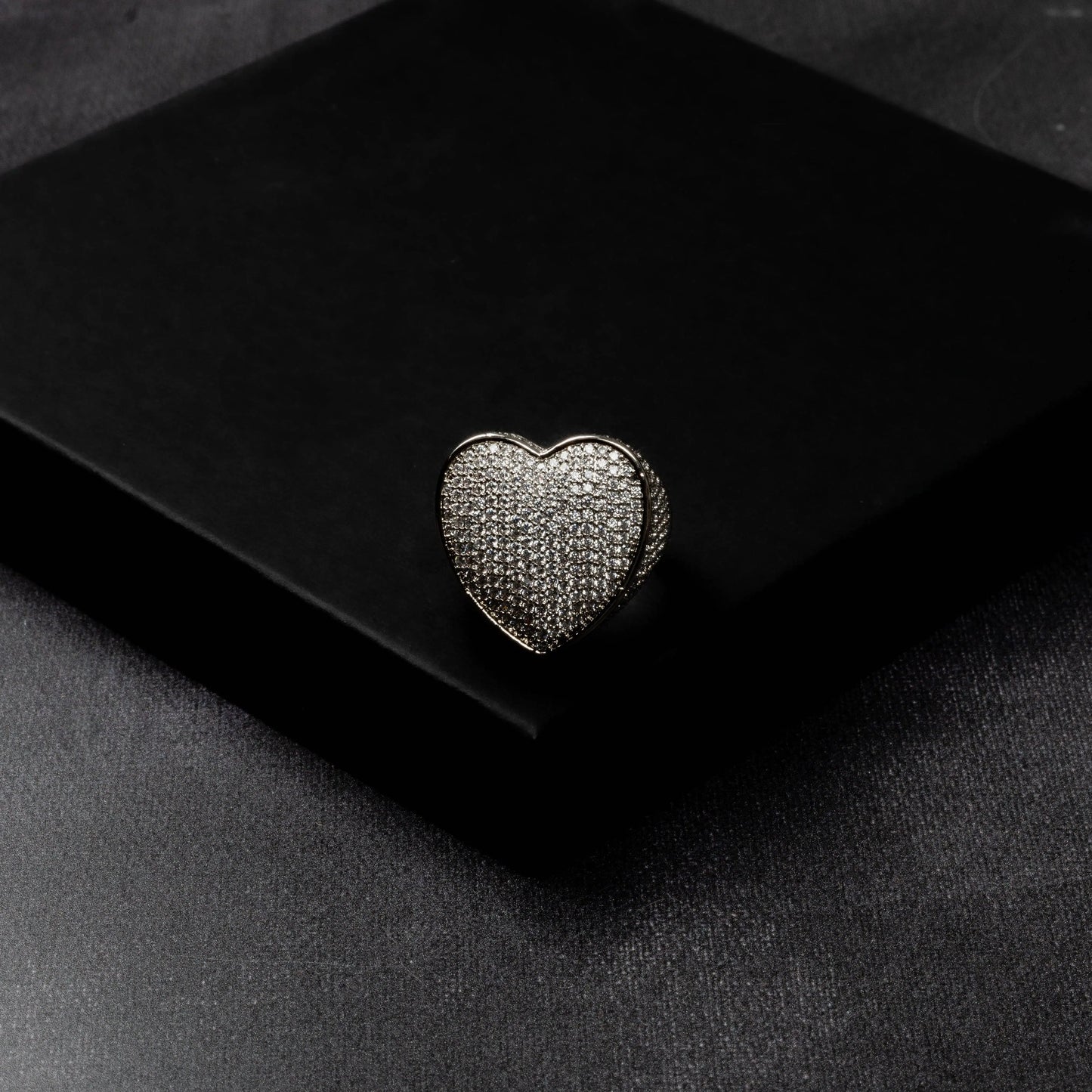 Iced Heart Ring