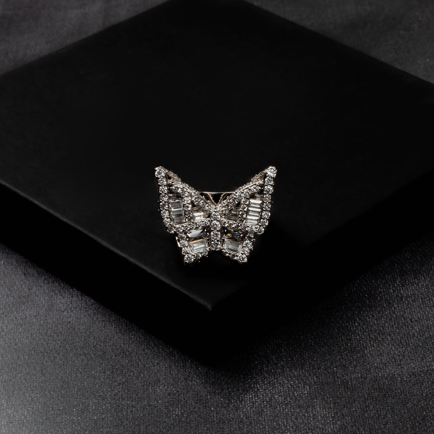 Iced Butterfly Ring