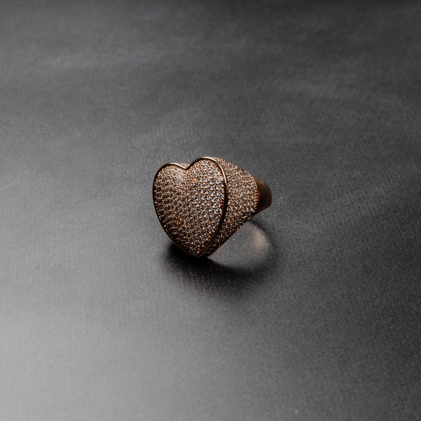 Iced Heart Ring