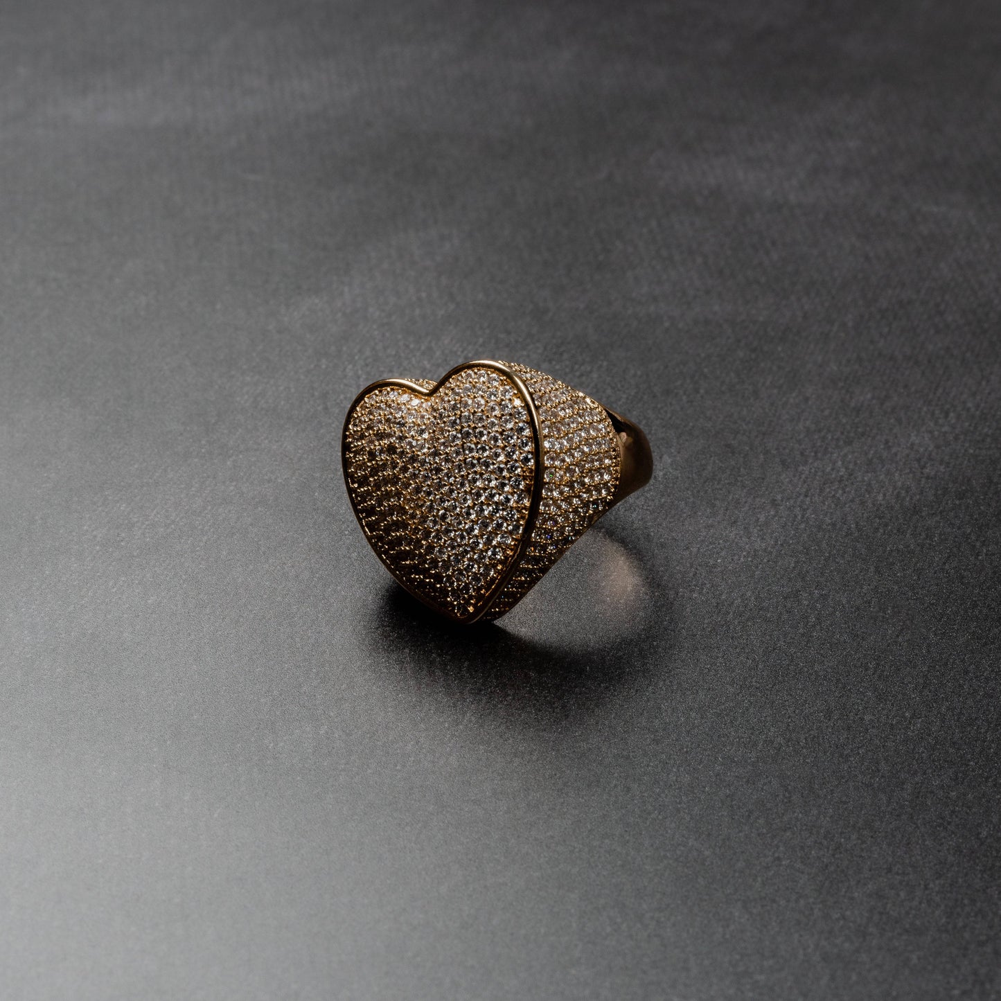 Iced Heart Ring