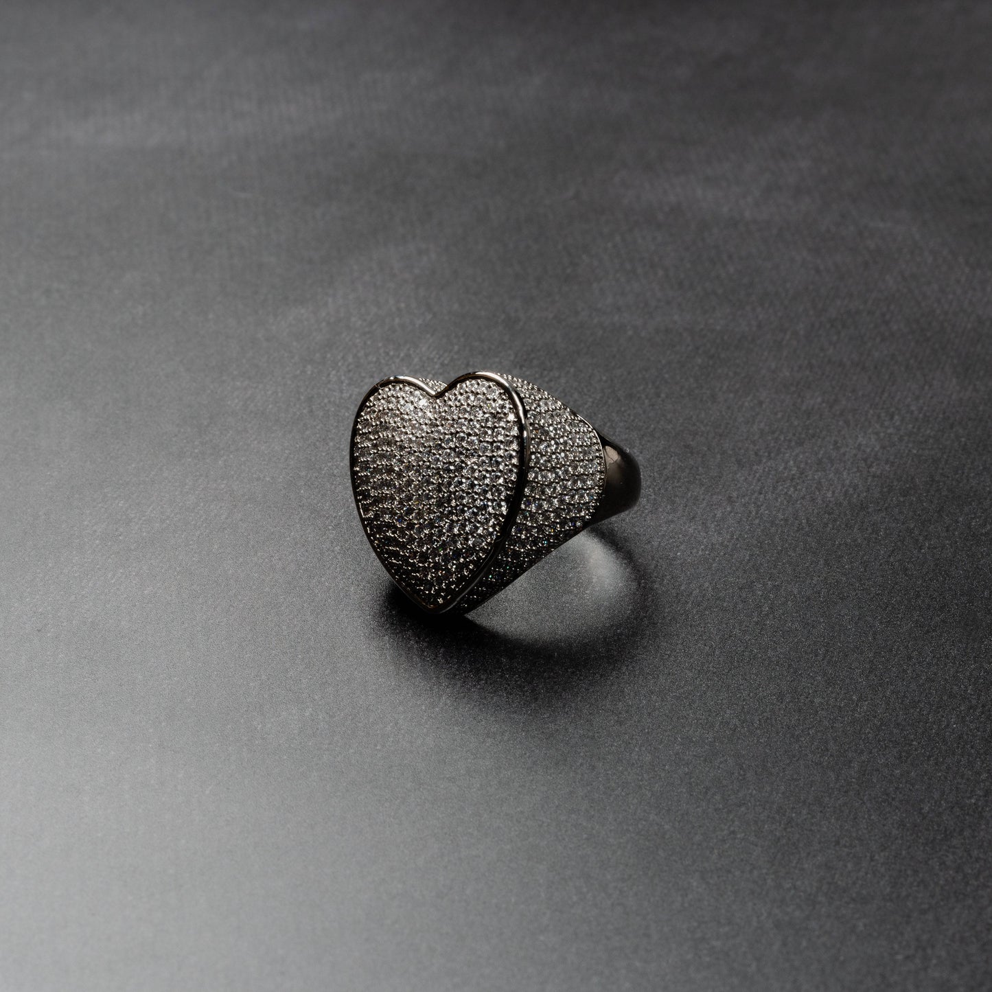 Iced Heart Ring