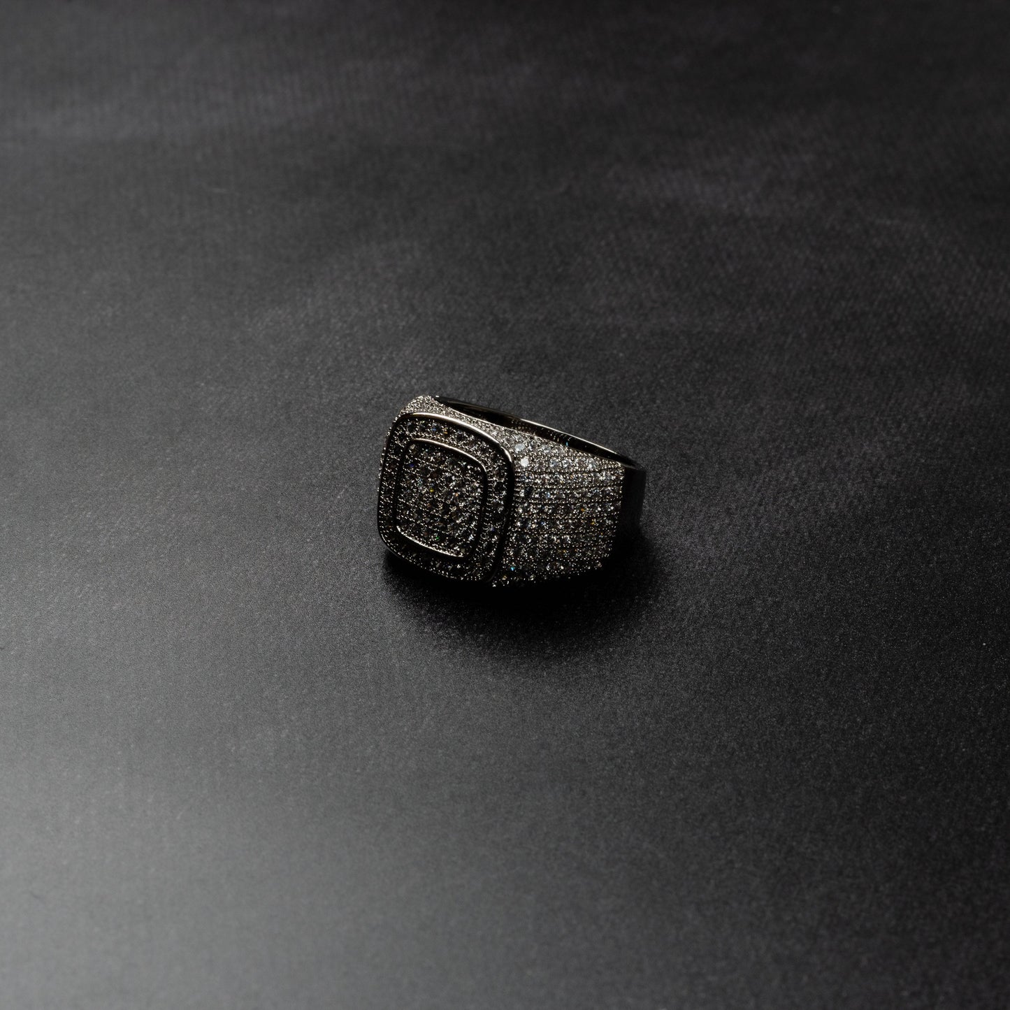 ICERIME Iced Double Square Ring