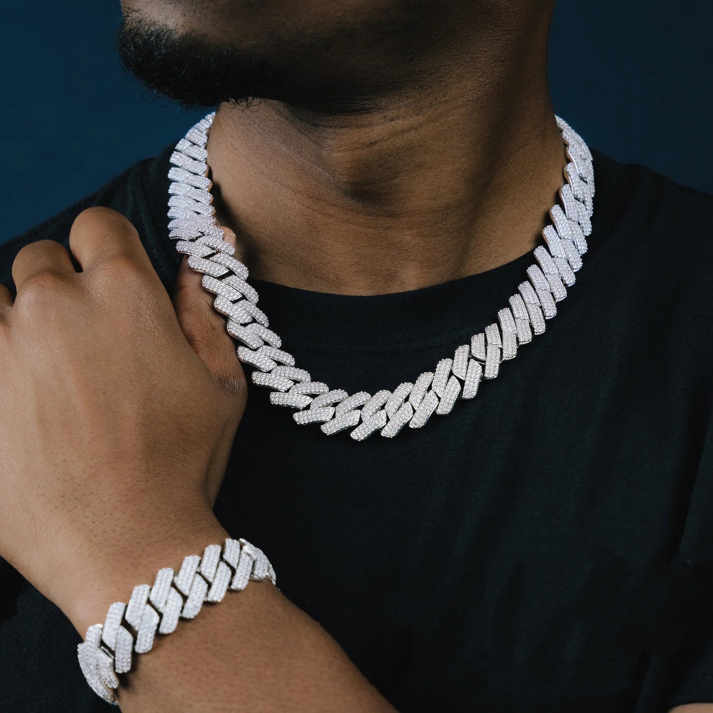 19MM VVS Micro Pave Cuban Chain & Bracelet Bundle