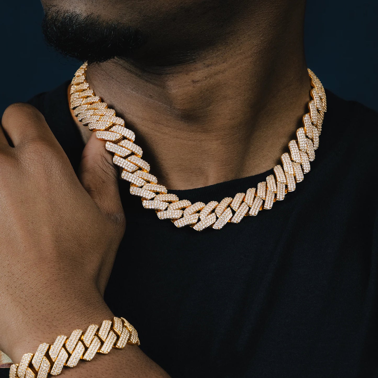 19MM VVS Micro Pave Cuban Chain & Bracelet Bundle