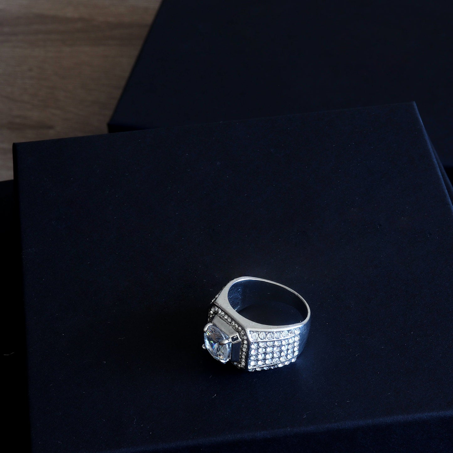 IceClique White Gold King Sized Diamond Ring