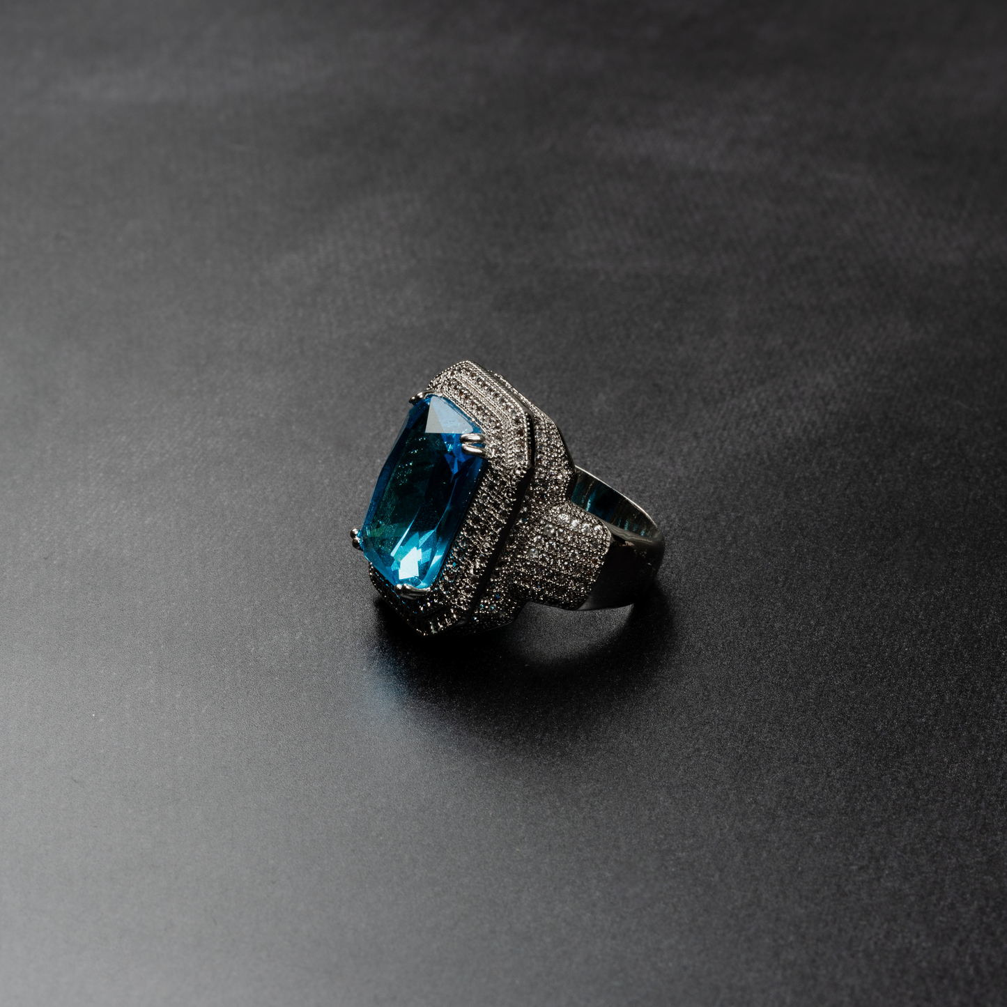 Iced Out Ruby Ring