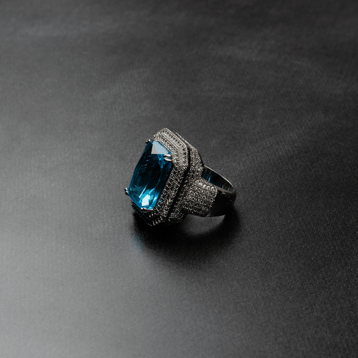 Iced Out Ruby Ring
