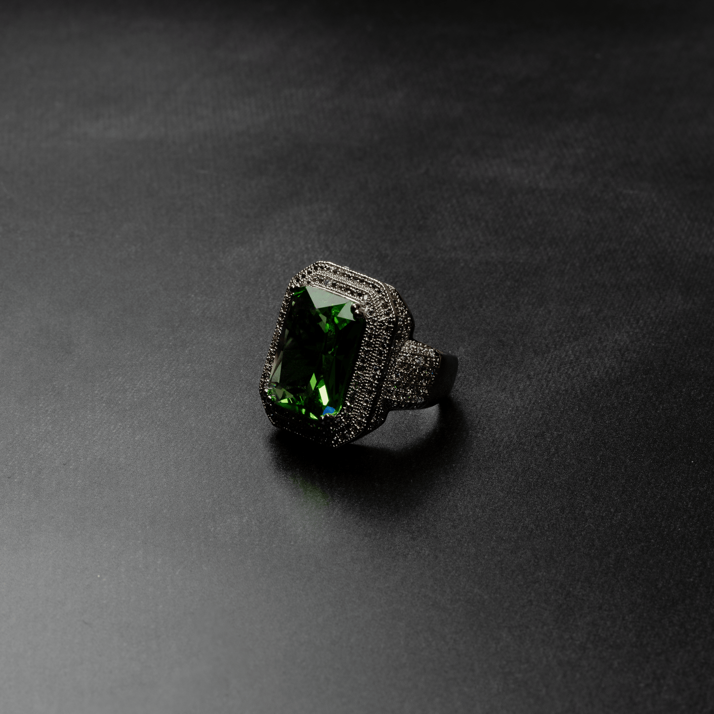 Iced Out Ruby Ring