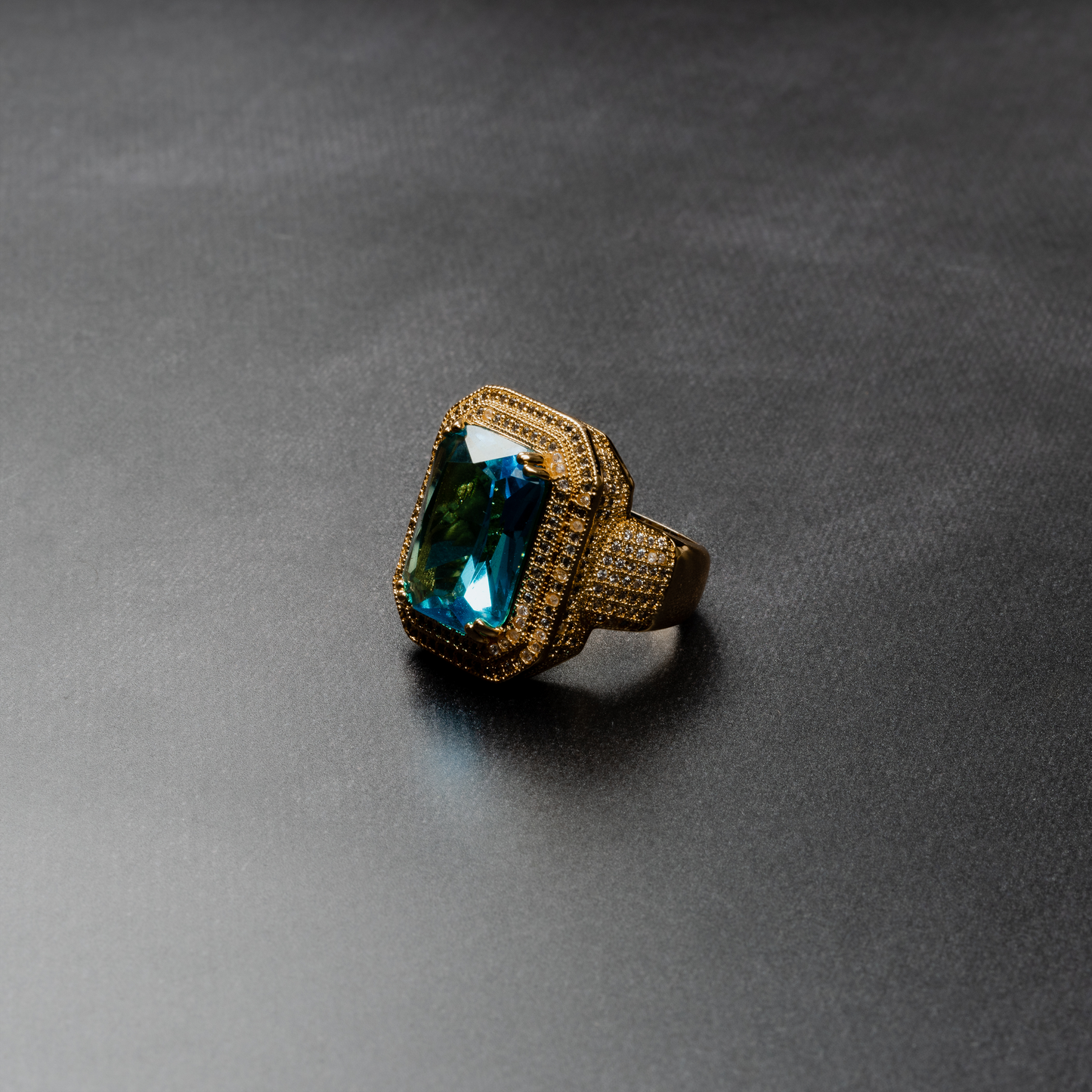 Iced Out Ruby Ring