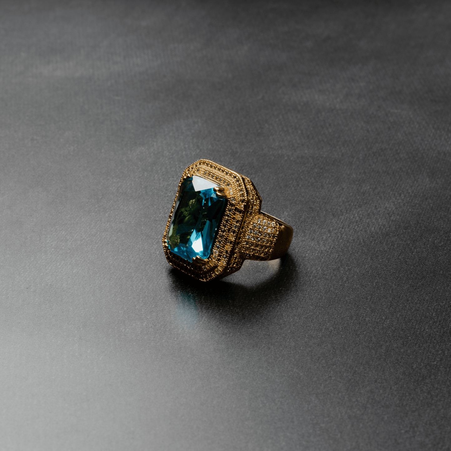 Iced Out Ruby Ring