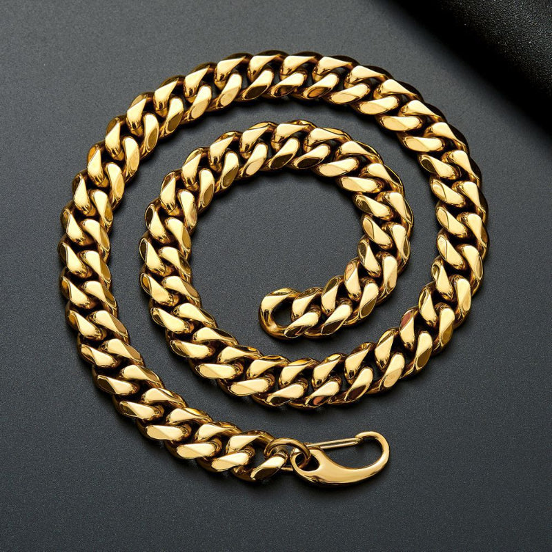 15mm titanium steel Cuban necklace