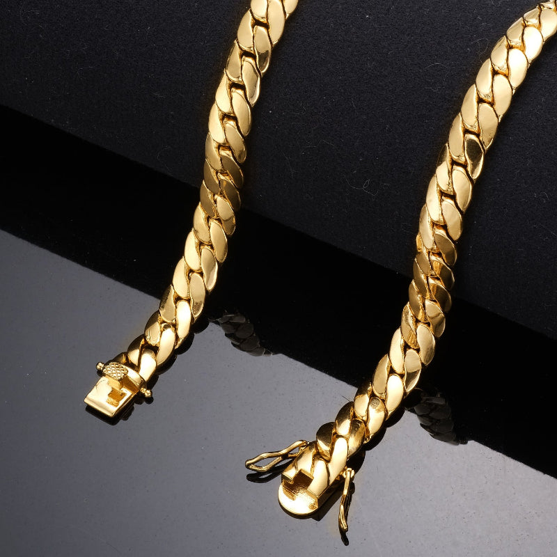 18K Gold Cuban Necklace