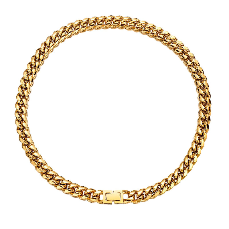 12mm stainless steel Cuban chain