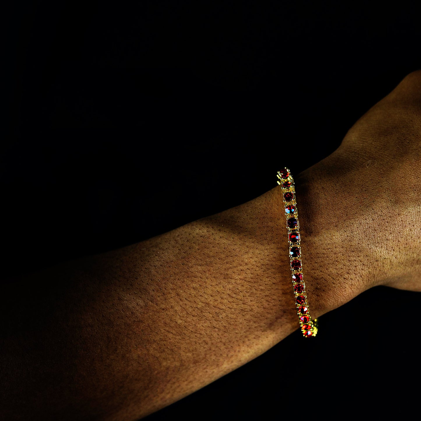 ICERIME 5mm Coloured 1 Row Tennis Bracelet