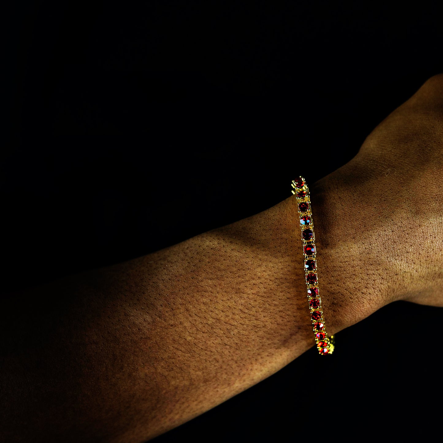 5mm Coloured 1 Row Tennis Bracelet