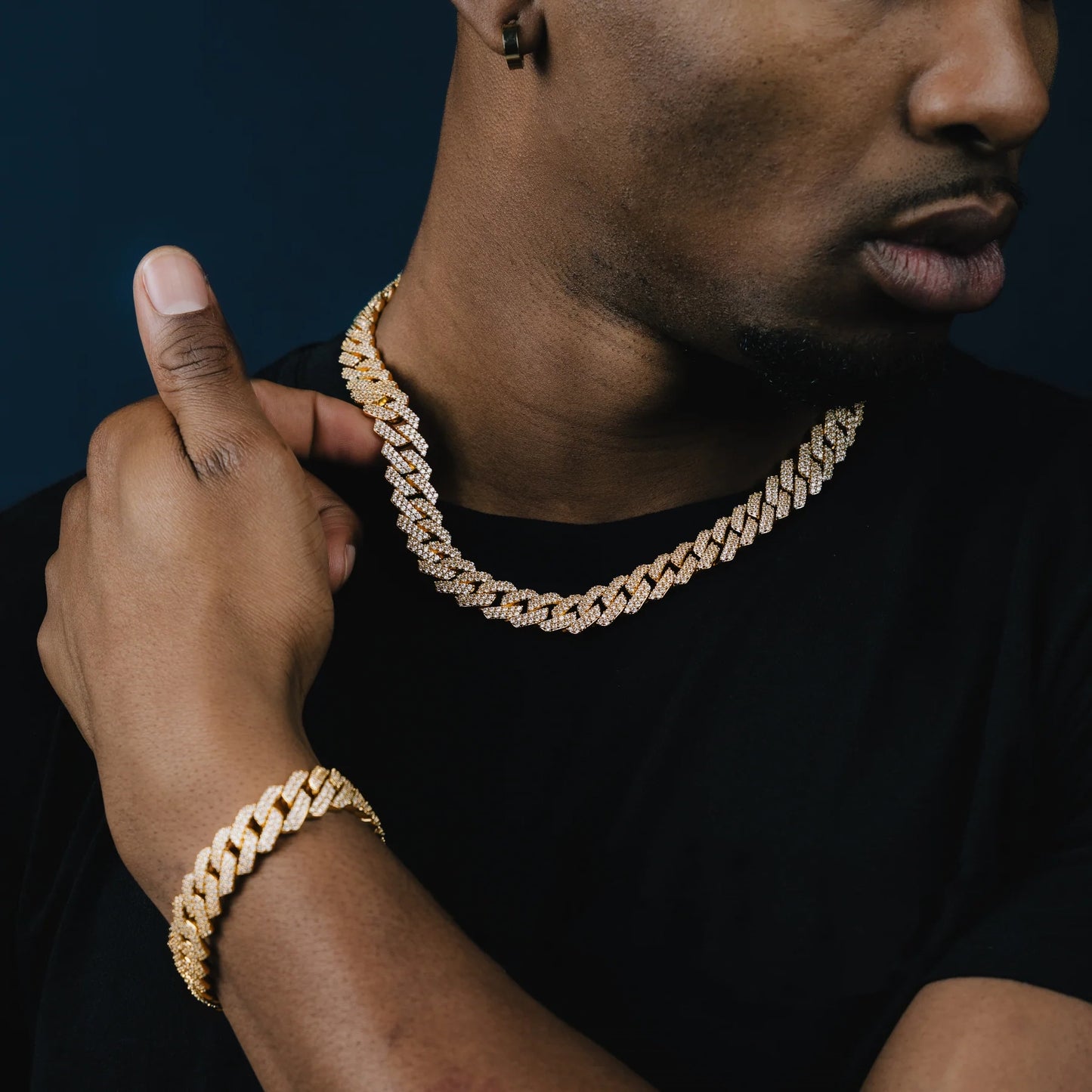 14MM Prong Cuban Chain & Bracelet Bundle