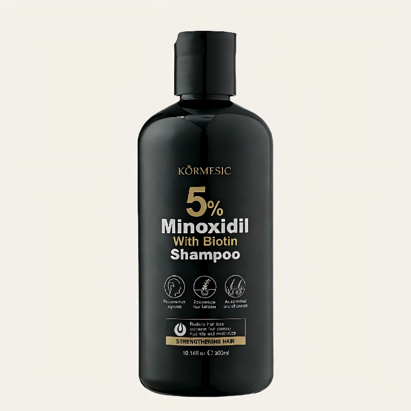 KORMESIC 5% Minoxidil Biotin Shampoo - Hair Growth Treatment for Thinning Hair, Strengthening Shampoo for Men & Women