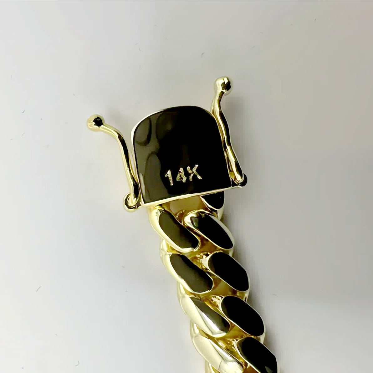 12mm Cuban Link Necklace and Bracelet Set, 14K Gold