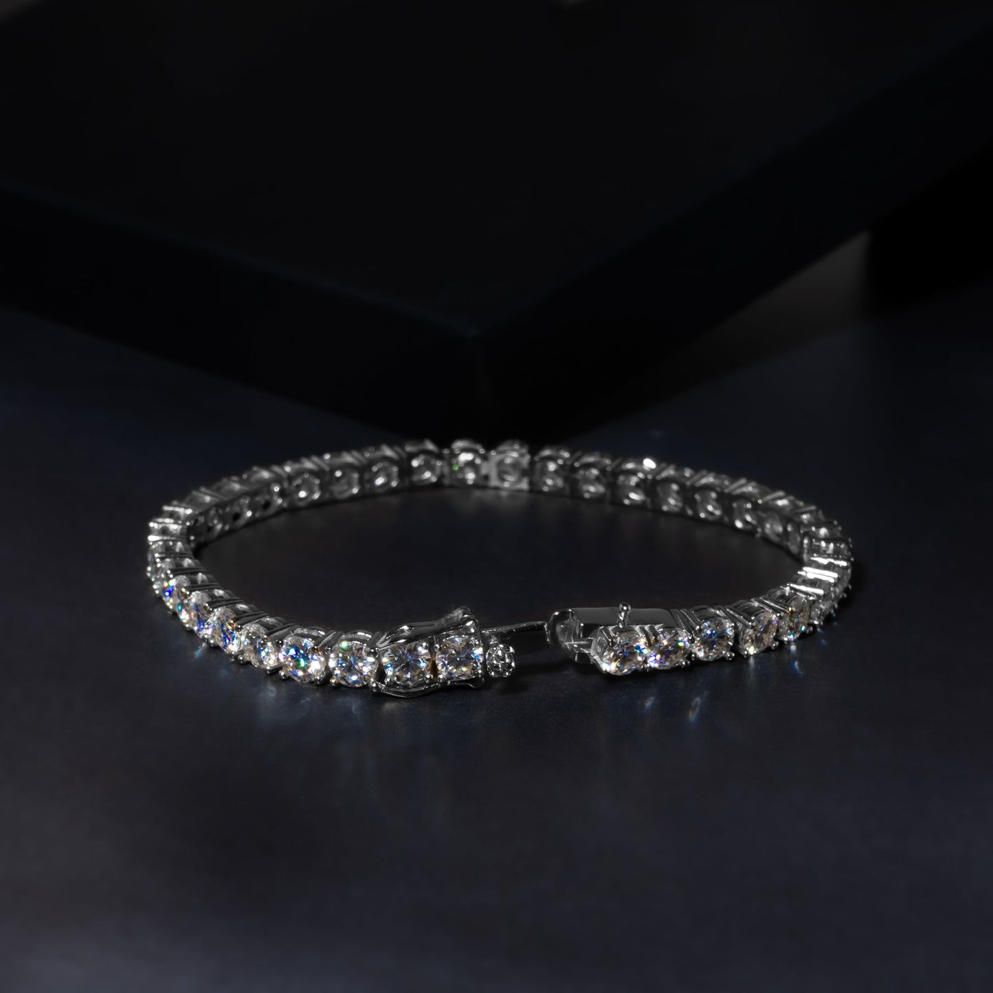 5mm Round Cut Tennis Bracelet