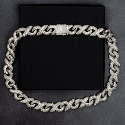 15mm Iced Infinity Cuban Chain