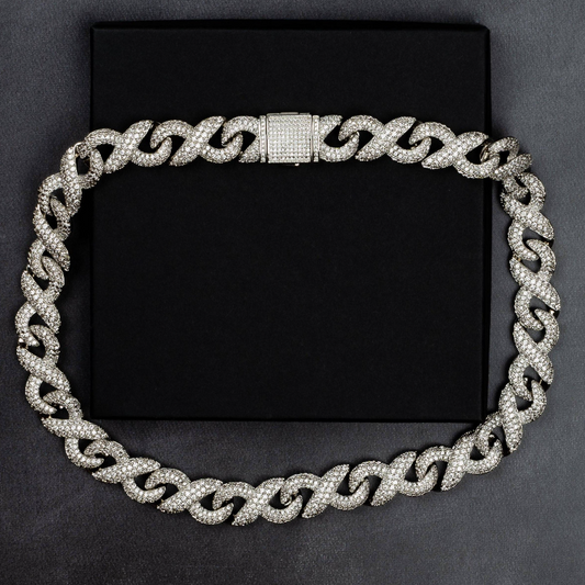 15mm Iced Infinity Cuban Chain
