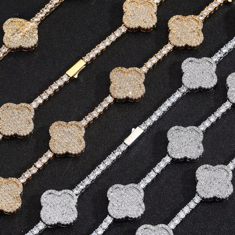 18k gold plated 3.5mm tennis necklace