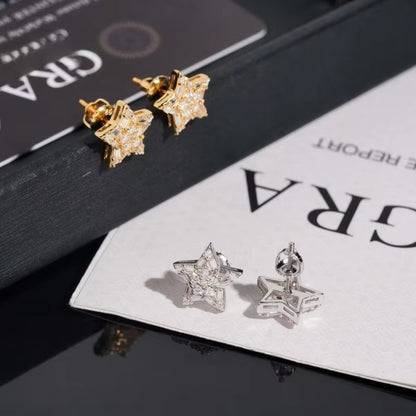 Hot selling five-pointed star silicone earrings