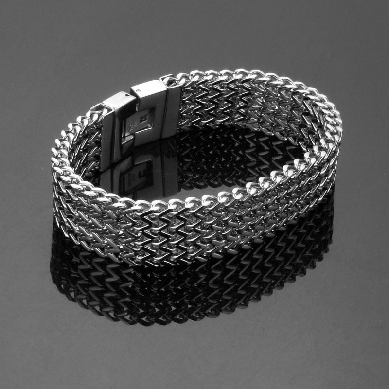 10mm Titanium Steel Men's Bracelet