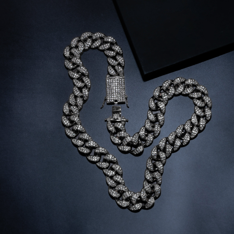 20mm Premium Iced Cuban Chain
