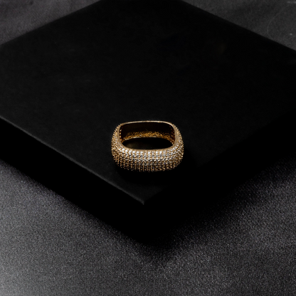 Iced Square Ring