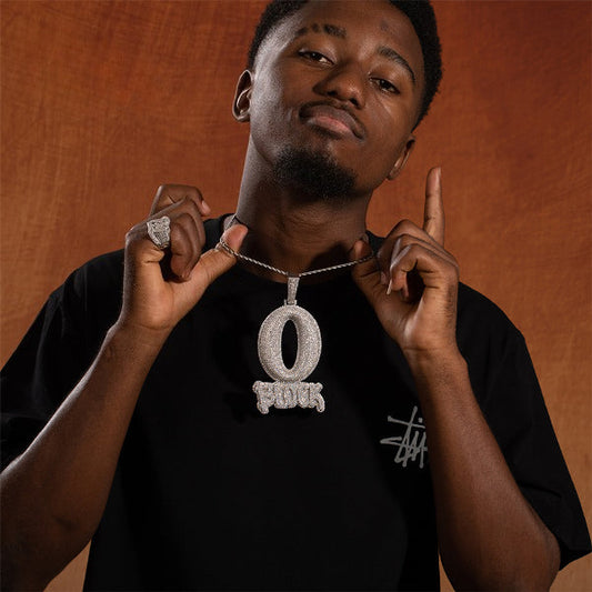 ICERIME Letter O BLOCK Pendant