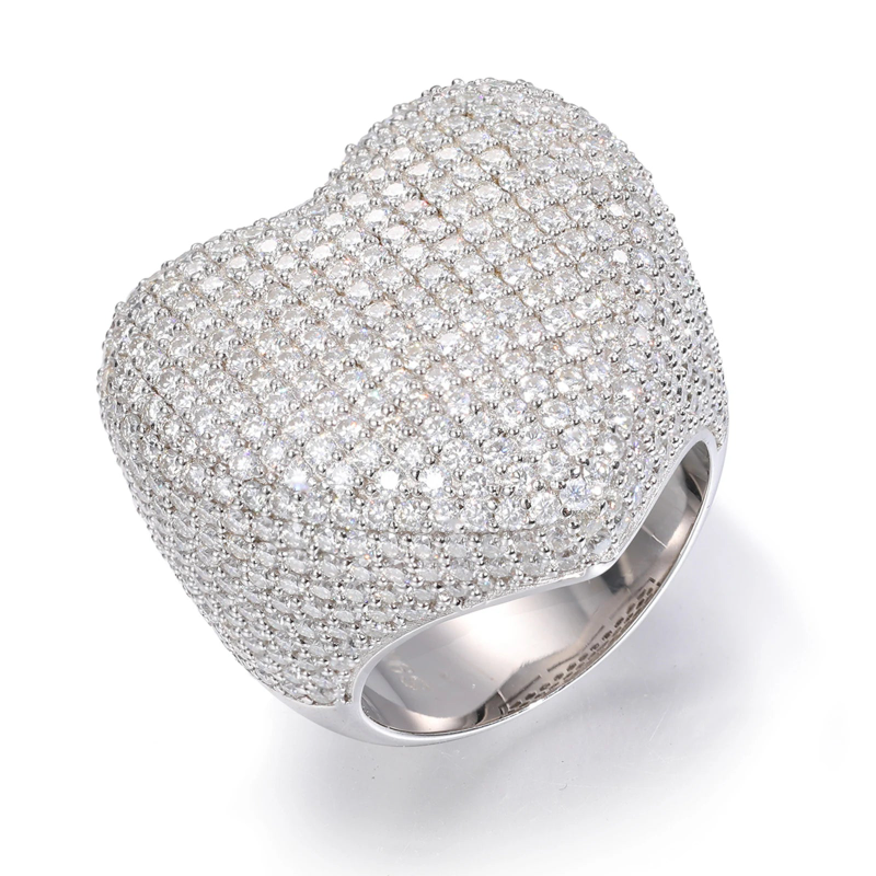 Hip Hop Heart VVS Diamond Ring
