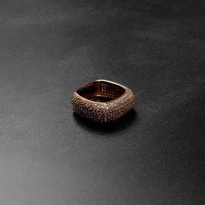 Iced Square Ring