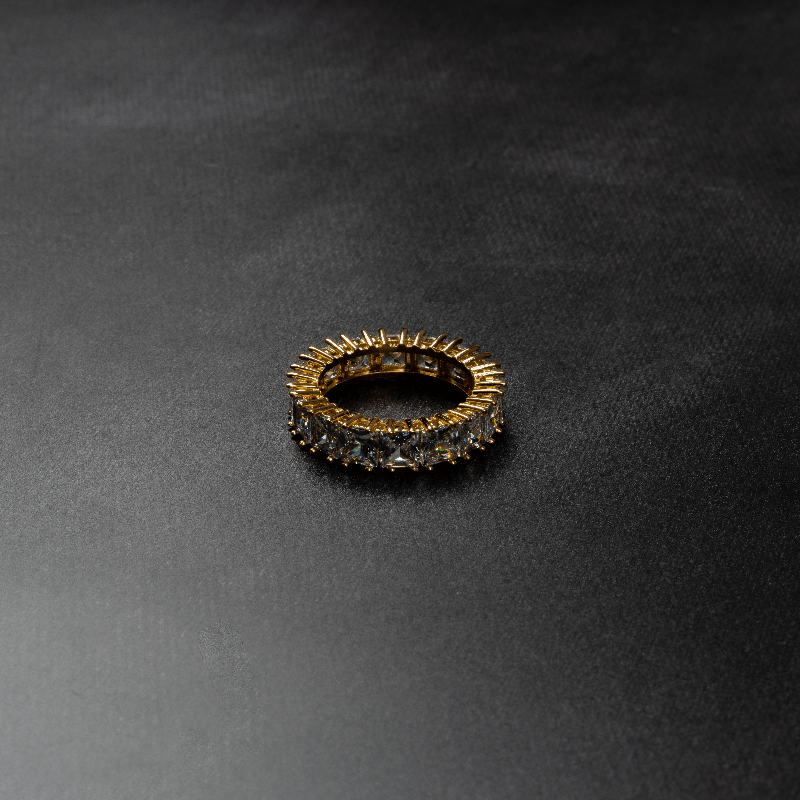Iced Baguette Ring