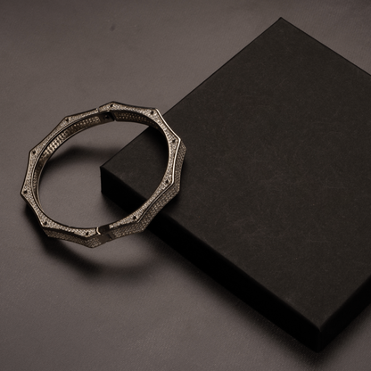 8mm Polygon Bangle Bracelet