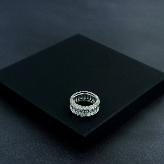 Iced Baguette Ring