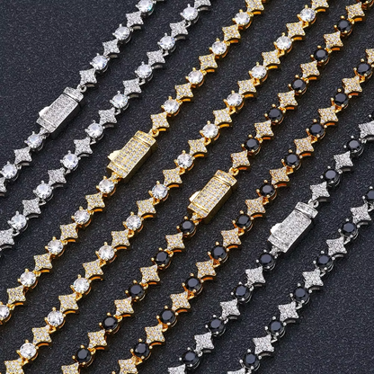6mm Sparkling Diamond Tennis Chain