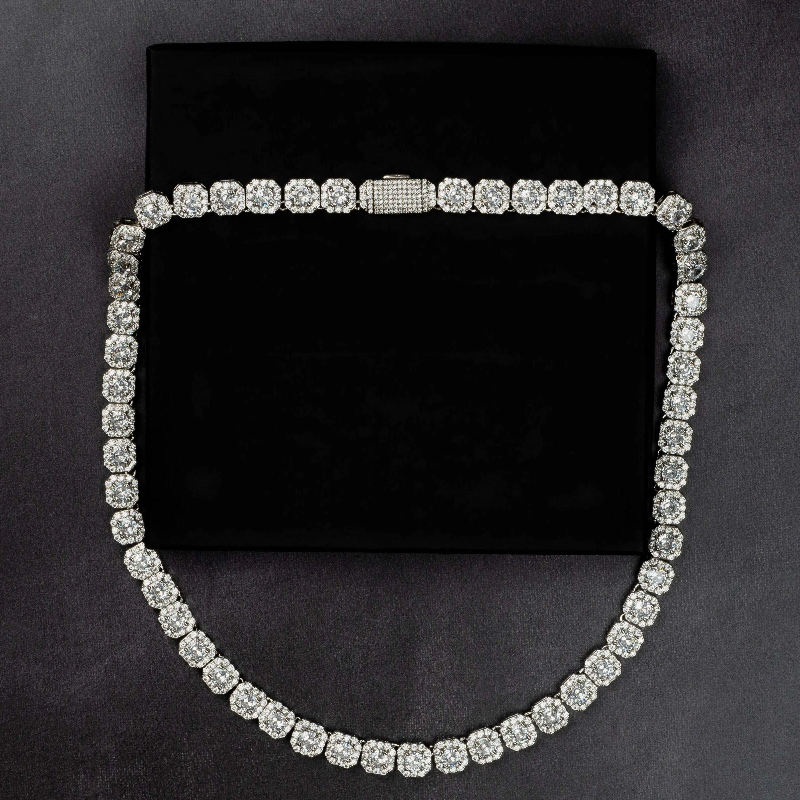 10mm Clustered Tennis Chain