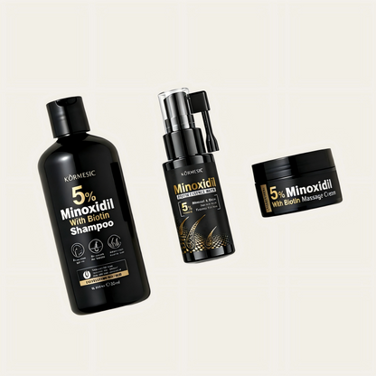 KORMESIC 5% Minoxidil Biotin Scalp Massage Cream | Supports Thicker Hair