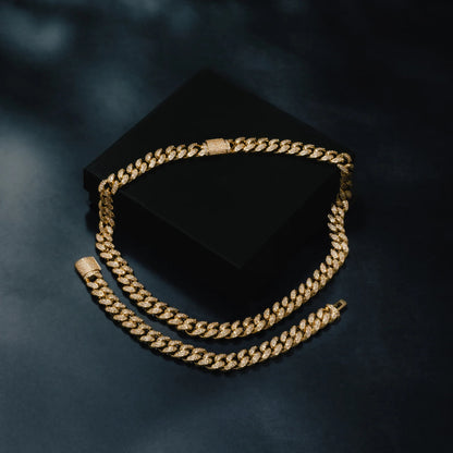 12MM Cuban Chain & Bracelet Bundle